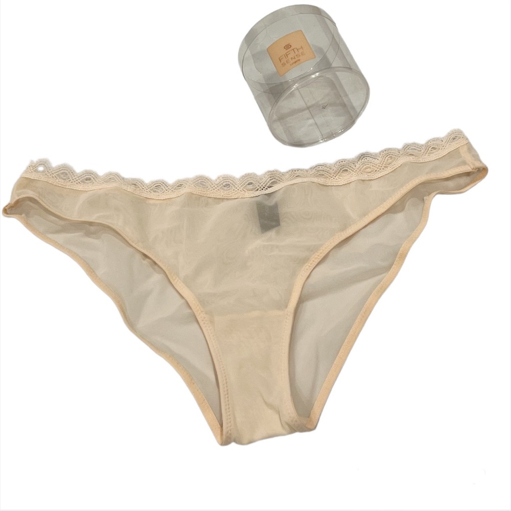 Fifth Sense Nude Sheer Panty Luxury French Lingerie Size XL Brand New